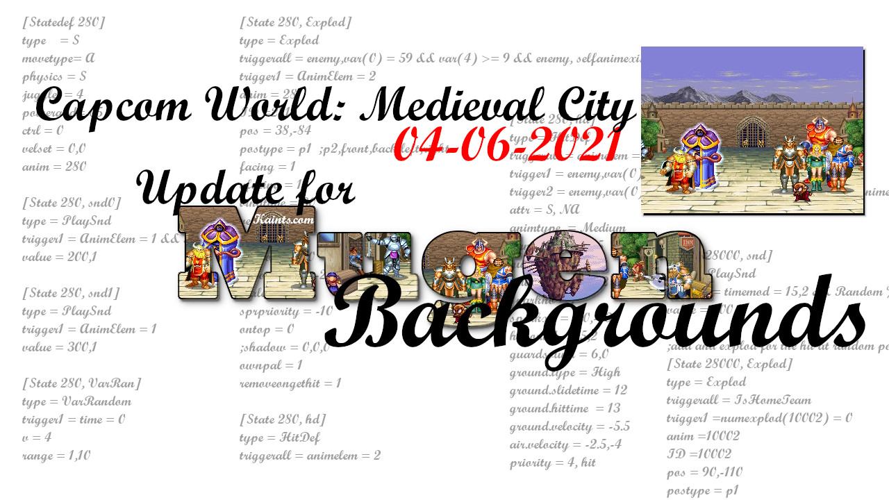 Aggiornamento per Capcom World: Medieval City
